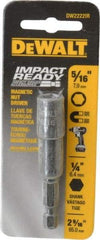 DeWALT - 5/16" Magnetic Nutsetter - 1/4" Hex Drive, 2-9/16" OAL - Americas Industrial Supply