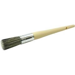 #6 13/16″ Round Sash Brush, Grey Bristle Fill, 2″ Trim Length, Plain Foam Handle - Americas Industrial Supply