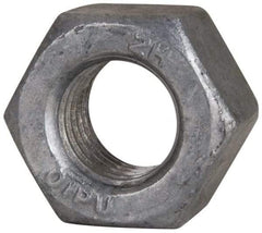 Value Collection - 3/4-10 UNC Steel Right Hand Heavy Hex Nut - 1-1/4" Across Flats, 47/64" High, Hot Dipped Galvanized Finish - Americas Industrial Supply