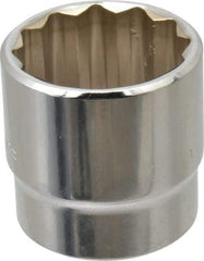 Blackhawk by Proto - 15/16", 3/8" Drive, Standard Hand Socket - 12 Points, 1-7/32" OAL, Chrome Finish - Americas Industrial Supply