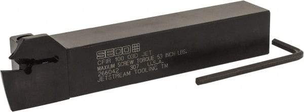 Seco - CFIR, Right Hand Cut, 1" Shank Height x 1" Shank Width, Indexable Turning Toolholder - 6" OAL, LC..1603.. Insert Compatibility, Series Multi-Directional Turning (MDT) - Americas Industrial Supply