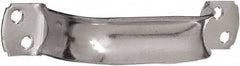 National Mfg. - 8-1/2" Long x 6.75" Wide, Steel Extra Heavy Duty Door Pull - Zinc Plated, 1-3/8" Grip Length - Americas Industrial Supply