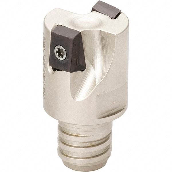 Iscar - 3/4" Cut Diam, 0.315" Max Depth of Cut, Indexable Square Shoulder Helical End Mill - T12 Modular Connection, 90° Lead Angle, Through Coolant, Series Helitang, Multimaster - Americas Industrial Supply