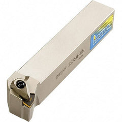 Iscar - SLAN, Right Hand Cut, 25mm Shank Height x 25mm Shank Width, Negative Rake Indexable Turning Toolholder - 150mm OAL, LNMX Insert Compatibility, Series Heliturn - Americas Industrial Supply