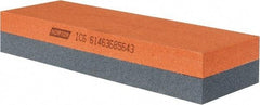 Norton - 6" Long x 2" Wide x 1" Thick, Aluminum Oxide Sharpening Stone - Rectangle, Medium, Fine Grade - Americas Industrial Supply