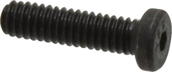 Value Collection - #8-32 UNC Hex Socket Drive, Low Socket Cap Screw - Alloy Steel, Black Oxide Finish, Fully Threaded, 5/8" Length Under Head - Americas Industrial Supply