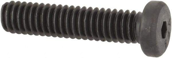 Value Collection - #8-32 UNC Hex Socket Drive, Low Socket Cap Screw - Alloy Steel, Black Oxide Finish, Fully Threaded, 3/4" Length Under Head - Americas Industrial Supply