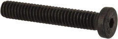 Made in USA - #10-24 UNC Hex Socket Drive, Low Socket Cap Screw - Grade 4037 Alloy Steel, Black Oxide Finish, Fully Threaded, 1/2" Length Under Head - Americas Industrial Supply