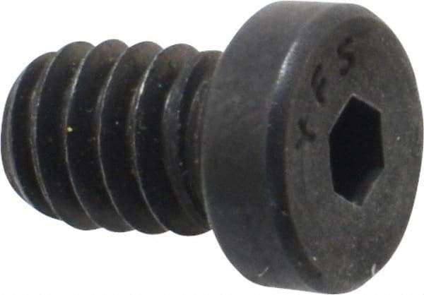 Value Collection - 1/4-20 UNC Hex Socket Drive, Low Socket Cap Screw - Alloy Steel, Black Oxide Finish, Fully Threaded, 3/8" Length Under Head - Americas Industrial Supply