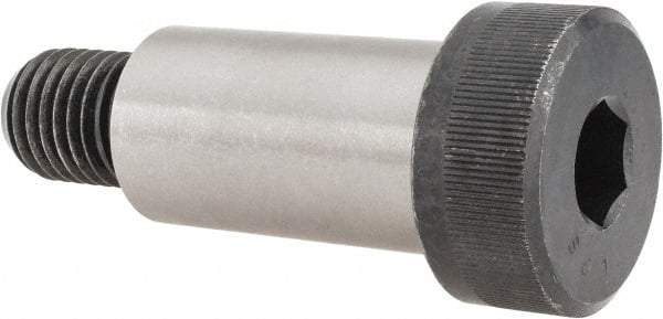 Value Collection - 1-1/4" Shoulder Diam x 2-1/4" Shoulder Length, 7/8-9 UNC, Hex Socket Shoulder Screw - 4140 Alloy Steel, Uncoated, 3/4" Head Height x 1-3/4" Head Diam - Americas Industrial Supply