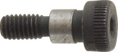 Value Collection - 1/4" Shoulder Diam x 1/4" Shoulder Length, #10-32 UNF, Hex Socket Shoulder Screw - 4140 Alloy Steel, Uncoated, 3/16" Head Height x 3/8" Head Diam - Americas Industrial Supply