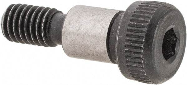 Value Collection - 1/4" Shoulder Diam x 5/16" Shoulder Length, #10-32 UNF, Hex Socket Shoulder Screw - 4140 Alloy Steel, Uncoated, 3/16" Head Height x 3/8" Head Diam - Americas Industrial Supply