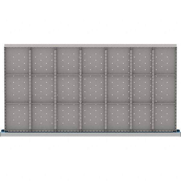 LISTA - 21-Compartment Drawer Divider Layout for 3.15" High Drawers - Americas Industrial Supply