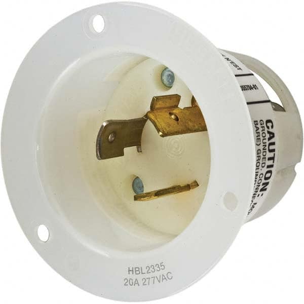 Hubbell Wiring Device-Kellems - 277V 20A NEMA L7-20P Industrial Twist Lock Inlet - Americas Industrial Supply