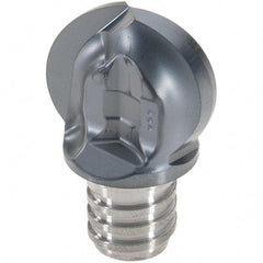 Iscar - MM HBR Grade IC908 Carbide Ball Nose Milling Tip Insert - TiAlN Finish, 2 Flutes, 3/4" Cutting Diam, 0.71" Extension - Americas Industrial Supply