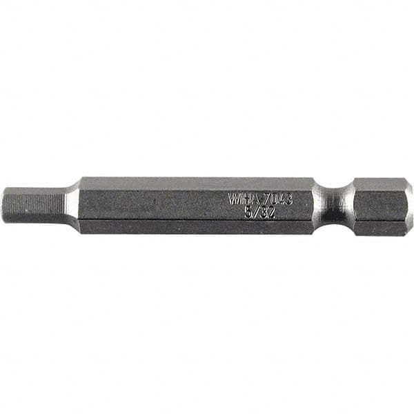 Wiha - 3/16" Power Bit - 1/4" Drive, 2" OAL - Americas Industrial Supply