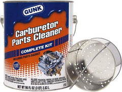 Gunk - Nonchlorinated Carburetor & Parts Cleaner - 96 oz Pail with Dip Basket - Americas Industrial Supply