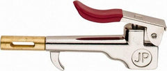 Value Collection - 90 Max psi High Flow Safety Nozzle Thumb Lever Blow Gun - 1/4 NPT, Chrome Plated Zinc - Americas Industrial Supply