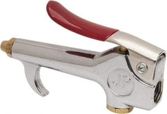 Value Collection - 90 Max psi Brass Thumb Lever Blow Gun - 1/4 NPT, 7/16" Tube Length, Chrome Plated Zinc - Americas Industrial Supply