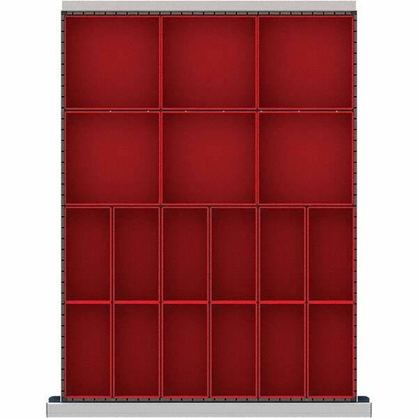 LISTA - 18-Compartment Drawer Divider Layout for 3.15" High Drawers - Americas Industrial Supply
