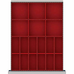 LISTA - 18-Compartment Drawer Divider Layout for 3.15" High Drawers - Americas Industrial Supply