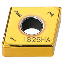Iscar - CNGG432 M4HF Grade IB25HA PCBN Turning Insert - AlTiN Finish, 80° Diamond, 1/2" Inscr Circle, 3/16" Thick, 1/32" Corner Radius - Americas Industrial Supply