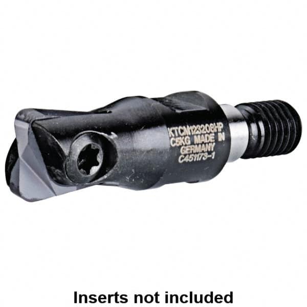 Kennametal - 16mm Cut Diam, 4mm Max Depth of Cut, 37mm OAL, Indexable Ball Nose End Mill - 37mm Head Length, M08 Modular Connection, KDMT Toolholder, KDM 16.. Insert - Americas Industrial Supply