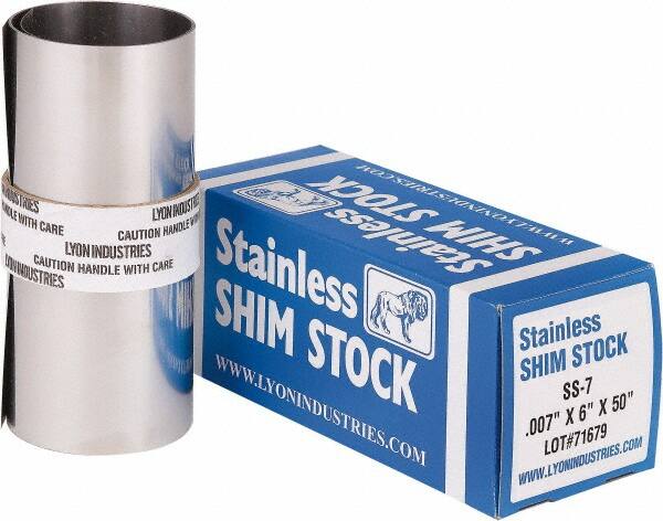 Made in USA - Metal Shim Stock   Type: Shim Stock Roll    Material: Stainless Steel - Americas Industrial Supply