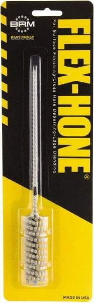 Brush Research Mfg. - 0.709" to 3/4" Bore Diam, 600 Grit, Boron Carbide Flexible Hone - Extra Fine, 8" OAL - Americas Industrial Supply