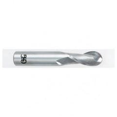 9/64" Dia. - 3/16" OAL - Carbide - Ball End HP End Mill-2 FL - Americas Industrial Supply