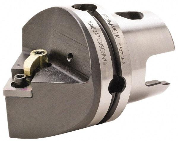 Kennametal - Neutral Cut, Size KM80, SN.. Insert Compatiblity, External Modular Turning & Profiling Cutting Unit Head - 70mm Head Length, Through Coolant, Series Kenloc - Americas Industrial Supply