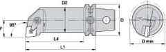 Kennametal - Left Hand Cut, 32mm Min Bore Diam, Size KM63 Steel Modular Boring Cutting Unit Head - 1.9685" Max Bore Depth, Through Coolant, Compatible with CN.. - Americas Industrial Supply