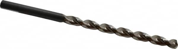 Guhring - 8mm, 130° Point, Parabolic Flute, Cobalt Taper Length Drill Bit - Bright Finish, 4-19/64" Flute Length, 6-1/2" OAL, Series 336 - Americas Industrial Supply