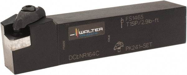 Walter - DCLN, Right Hand Cut, 1" Shank Height x 1" Shank Width, Negative Rake Indexable Turning Toolholder - 5" OAL, CN.. 43.., CN..1204.. Insert Compatibility, Series Walter Turn - Americas Industrial Supply
