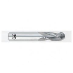 9/16" Dia. - 3-1/2" OAL - Carbide - Ball End HP End Mill-3 FL - Americas Industrial Supply