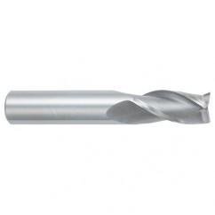 1/4 Dia. x 2-1/2 Overall Length 3-Flute Square End Solid Carbide SE End Mill-Round Shank-Center Cutting-TiALN - Americas Industrial Supply