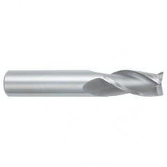 1/2 Dia. x 3 Overall Length 3-Flute Square End Solid Carbide SE End Mill-Round Shank-Center Cutting-TiALN - Americas Industrial Supply
