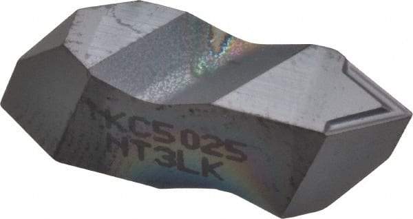 Kennametal - NT3 K Grade KC5025, Internal/External Partial Profile 60° Threading Insert - 1.25 to 40mm & 6 to 20 TPI Ext Pitch, 20 to 50mm & 5 to 12 TPI Int Pitch, Left Hand Insert, TiAlN Finish, Carbide - Americas Industrial Supply