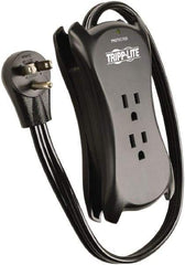 Tripp-Lite - 3 Outlets, 120 VAC15 Amps, 1.5' Cord, Power Outlet Strip - Floor, Keyhole Mount, 5-15 NEMA Configuration, 1.4" Strip - Americas Industrial Supply