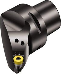 Sandvik Coromant - Left Hand Cut, Size C6, RCMT 10 T3 M0 Insert Compatiblity, Modular Turning & Profiling Cutting Unit Head - 45mm Ctr to Cutting Edge, 65mm Head Length, Through Coolant, Series CoroTurn 107 - Americas Industrial Supply
