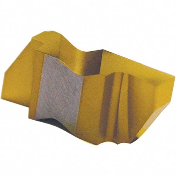 Tool-Flo - 3031FLG Grade C3, 0.79mm Cutting Width Carbide Grooving Insert - 1.27mm Max Depth of Cut, Left Hand, 0.002 to 0.005" Corner Radius, Uncoated - Americas Industrial Supply