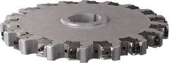 Seco - Arbor Hole Connection, 0.63" Cutting Width, 4.461" Depth of Cut, 315mm Cutter Diam, 2.3622" Hole Diam, 18 Tooth Indexable Slotting Cutter - 335.25 Toolholder, XNHQ, LNHQ Insert, Right Hand Cutting Direction - Americas Industrial Supply