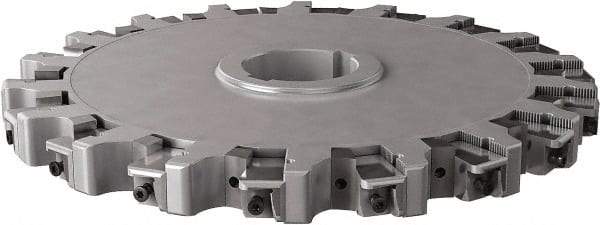 Seco - Arbor Hole Connection, 0.63" Cutting Width, 4.461" Depth of Cut, 315mm Cutter Diam, 2.3622" Hole Diam, 18 Tooth Indexable Slotting Cutter - 335.25 Toolholder, XNHQ, LNHQ Insert, Right Hand Cutting Direction - Americas Industrial Supply