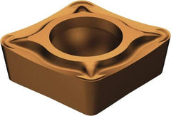 Sandvik Coromant - CCMT21.52 UM Grade 1125 Carbide Turning Insert - TiAlN/AlCr2O3 Finish, 80° Diamond, 1/4" Inscr Circle, 3/32" Thick, 1/32" Corner Radius - Americas Industrial Supply