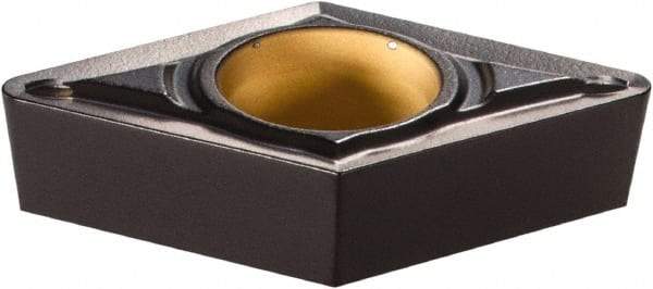 Hertel - DCMT32.52 H2U Grade HC315T Carbide Turning Insert - Al2O3 Finish, 55° Diamond, 3/8" Inscr Circle, 5/32" Thick, 1/32" Corner Radius - Americas Industrial Supply
