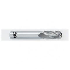 4.5mm Dia. - 51mm OAL - Carbide - Ball End HP End Mill-4 FL - Americas Industrial Supply
