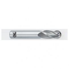 12mm Dia. - 76mm OAL - Carbide - Ball End HP End Mill-4 FL - Americas Industrial Supply
