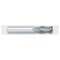 12mm Dia. x 76mm Overall Length 4-Flute Square End Solid Carbide SE End Mill-Round Shank-Center Cutting-TiALN - Americas Industrial Supply