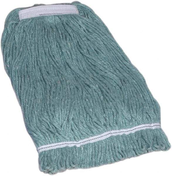 Ability One - 1-1/4" Medium Blended Fiber Loop End Mop Head - 2 Ply, Clamp Jaw Connection - Americas Industrial Supply