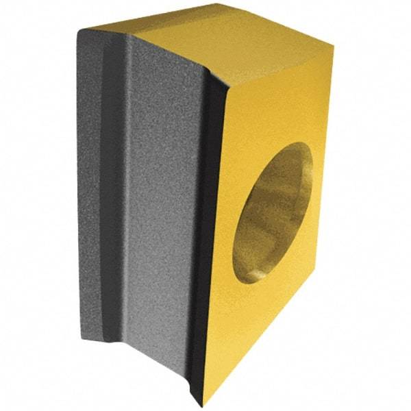 Iscar - FIN LNAT1607 R Grade IC808 Carbide Milling Insert - TiAlN/AlTiN/TiN Finish, 9.5mm Thick, 0.3mm Corner Radius - Americas Industrial Supply